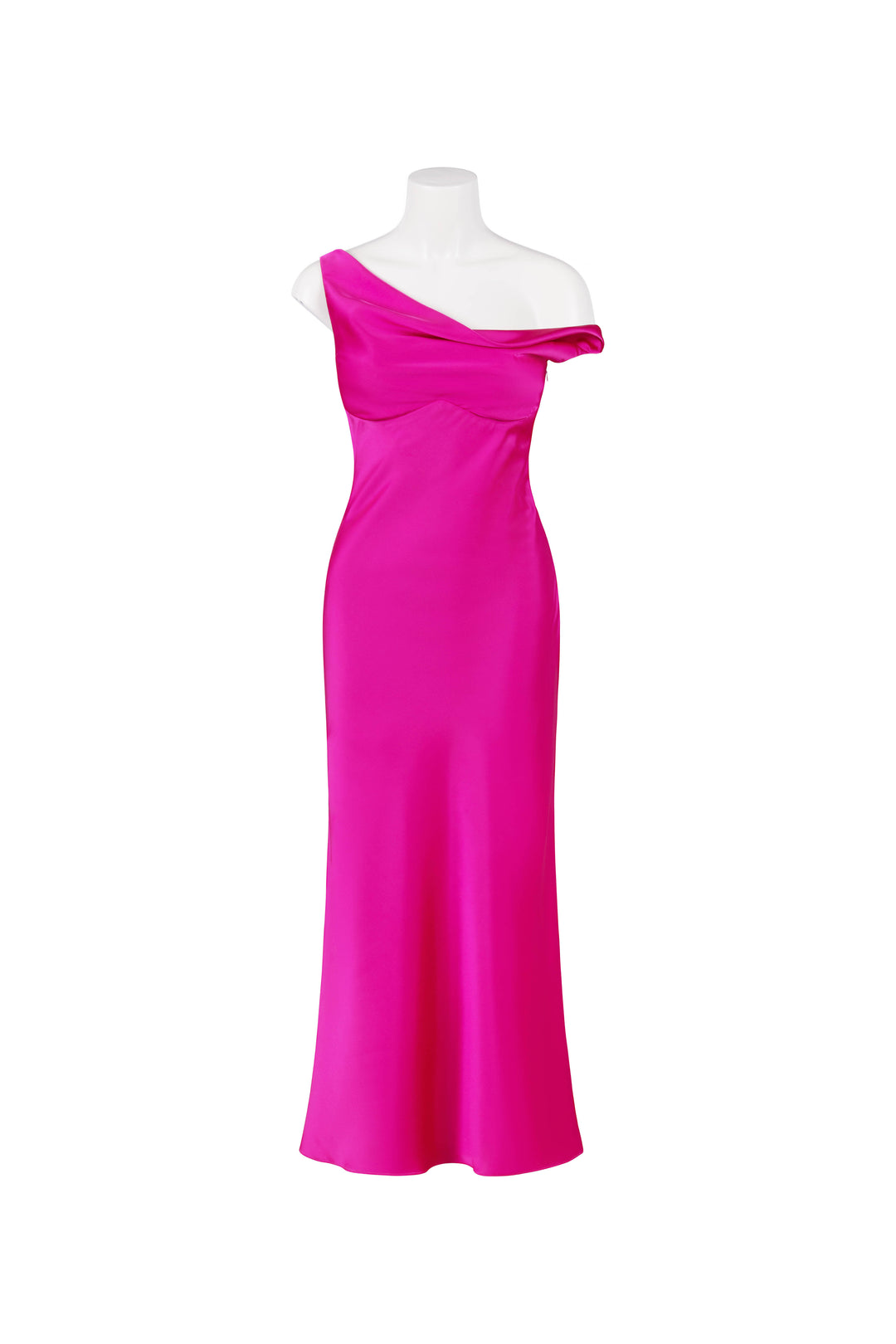 Daphne Satin Fuschia Cocktail Dress